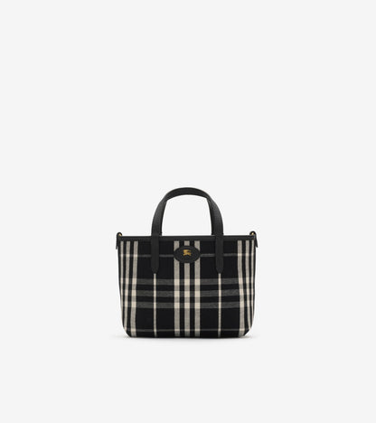 Medium Reversible Bloomsbury Tote in Black/calico beige