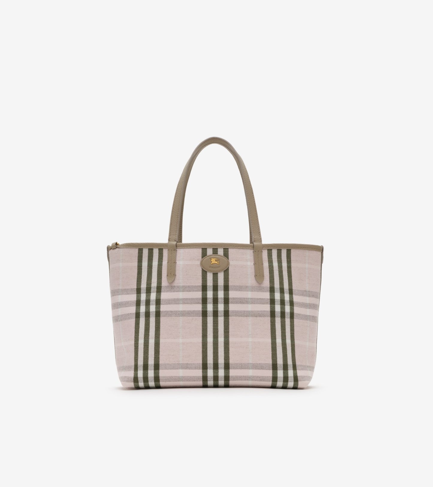 Small Reversible Bloomsbury Tote in Mushroom beige/mallow pink