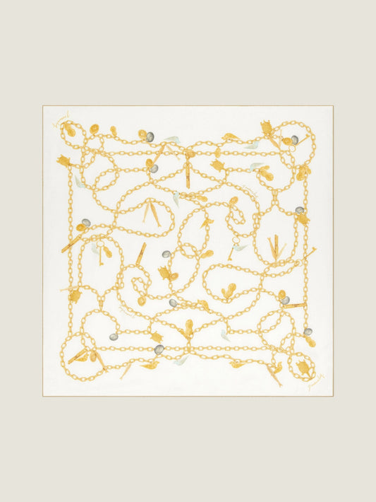 Lucky Charms square in silk