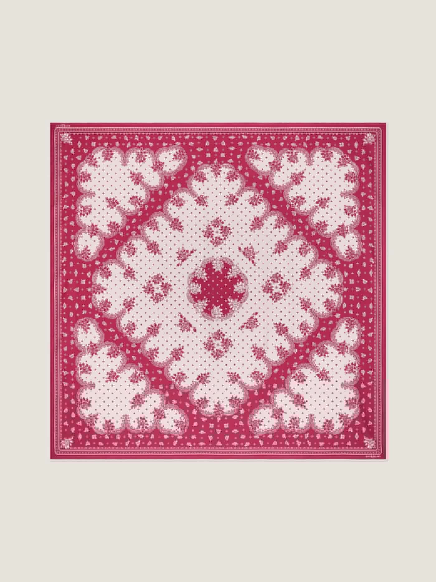 Large bandana in cotton and silk