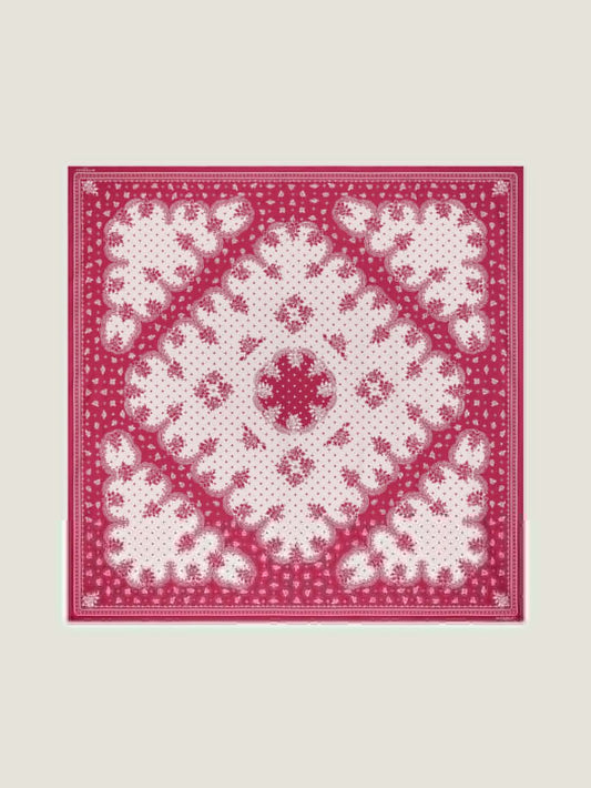 Large bandana in cotton and silk