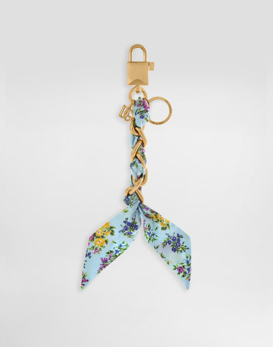 Printed satin keychain