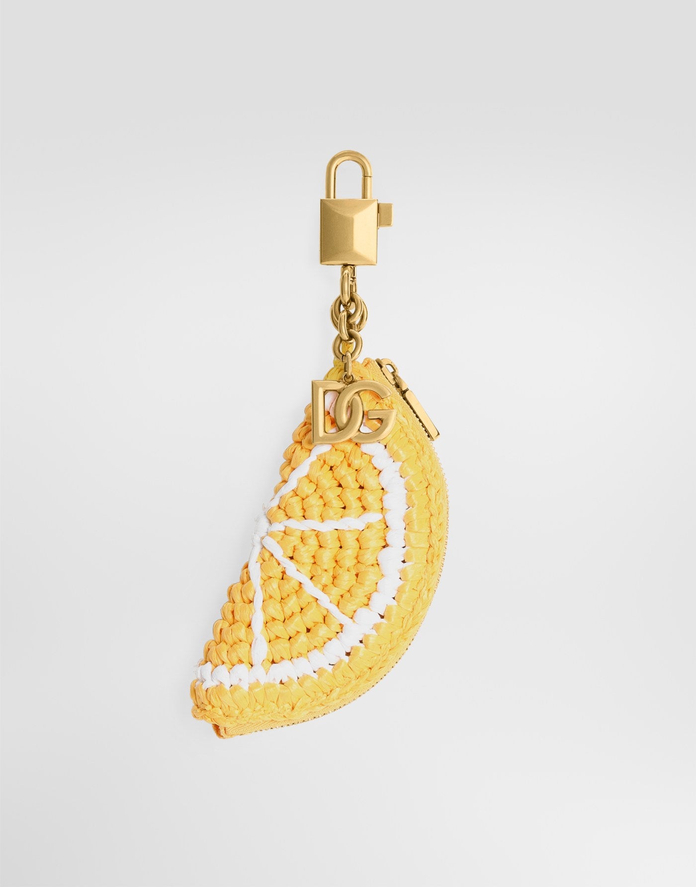 Raffia charm key ring