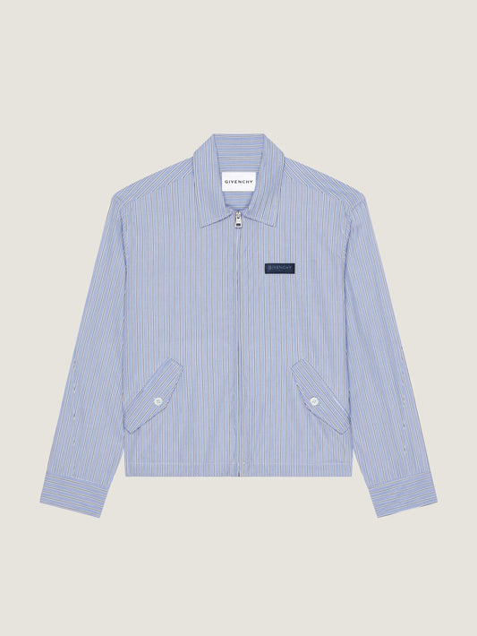 Couture Seam striped blouson in cotton