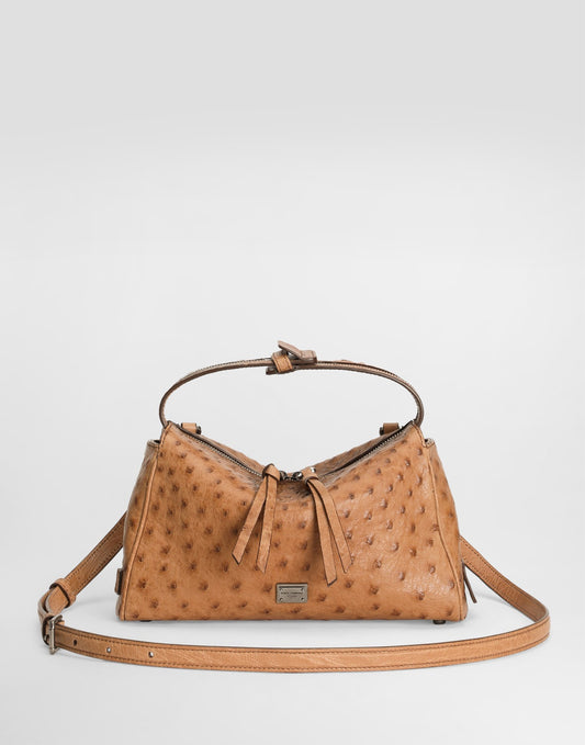 Vittoria ostrich leather bag