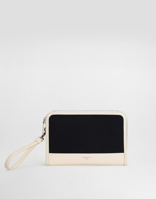 Atene cotton clutch bag