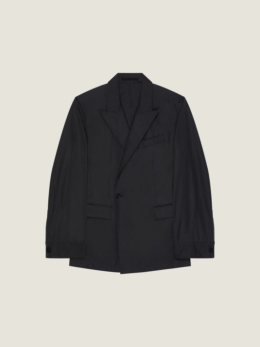 Couture Seam double-breasted regular jacket in poplin