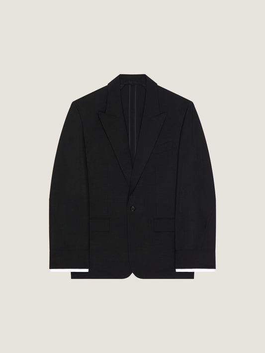 Couture Seam single-breasted jacket in wool and mohair