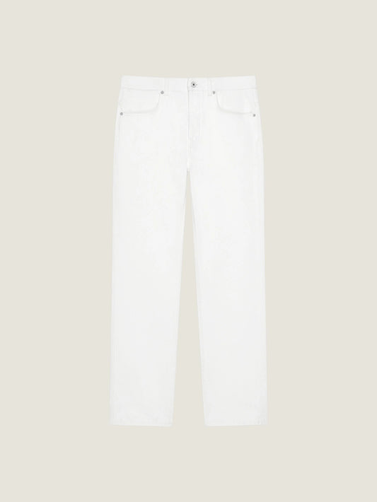 Straight fit white jeans