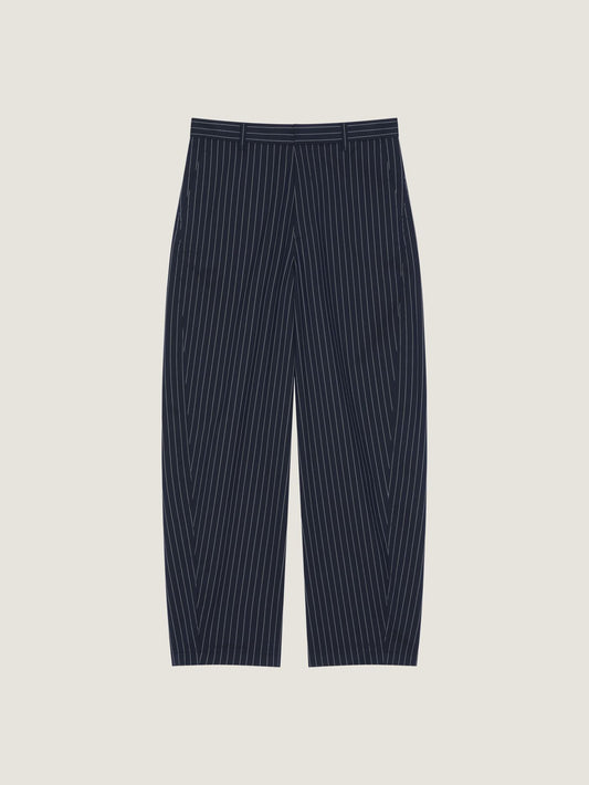 Couture Seam striped pants in cotton