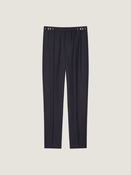 Couture Seam striped joggers in wool