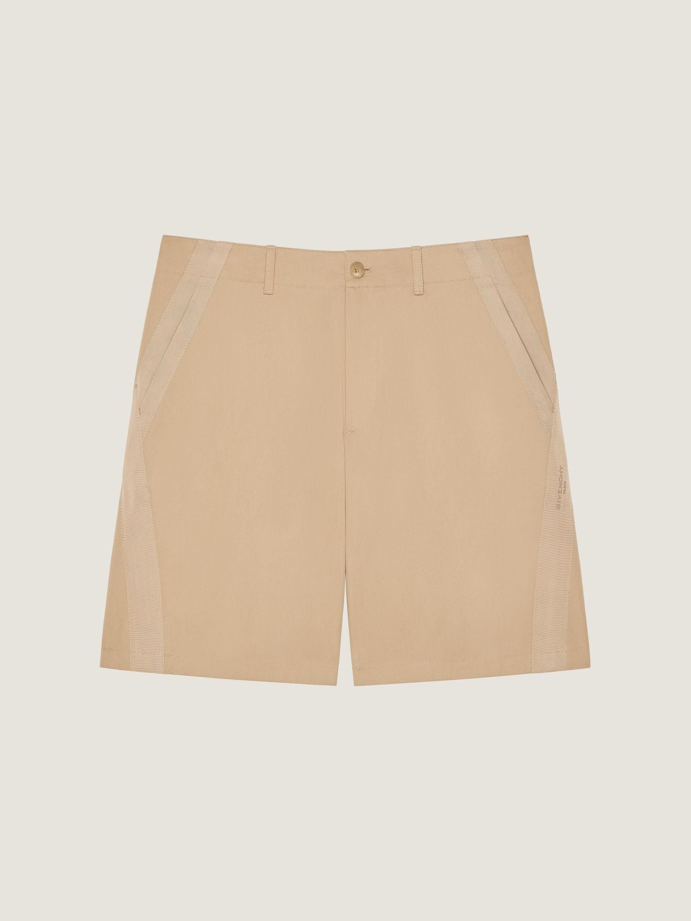Couture Seam bermuda shorts in cotton with gros grain