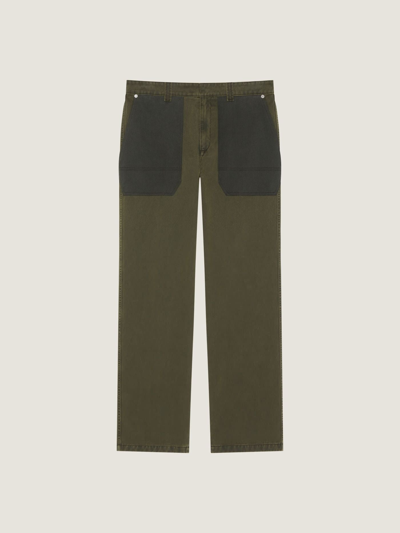 Workwear pants in khaki denim
