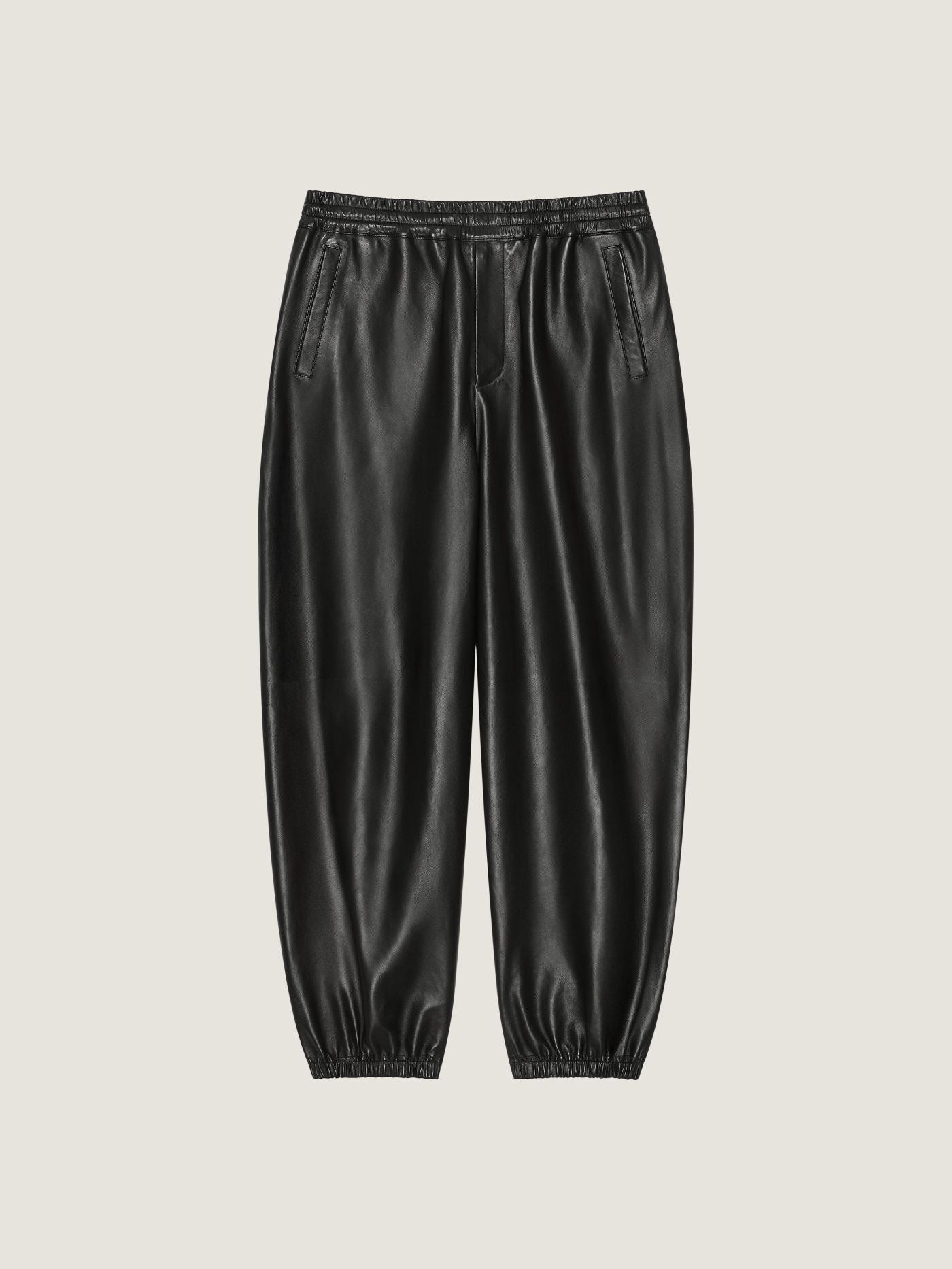 Couture Seam jogger pants in nappa leather