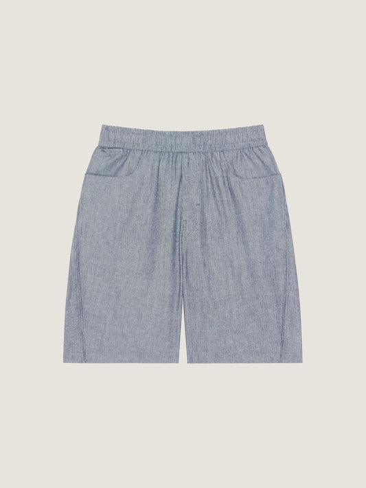 Couture Seam striped bermuda shorts in cotton