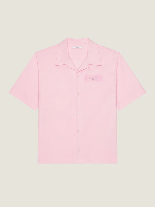 Shirt in poplin with Givenchy Paris Paint print