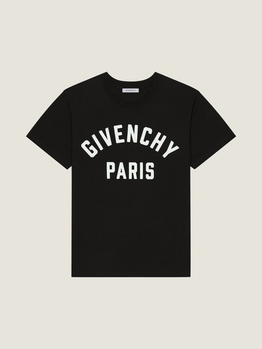 T-shirt in cotton with Givenchy Paris embroidery