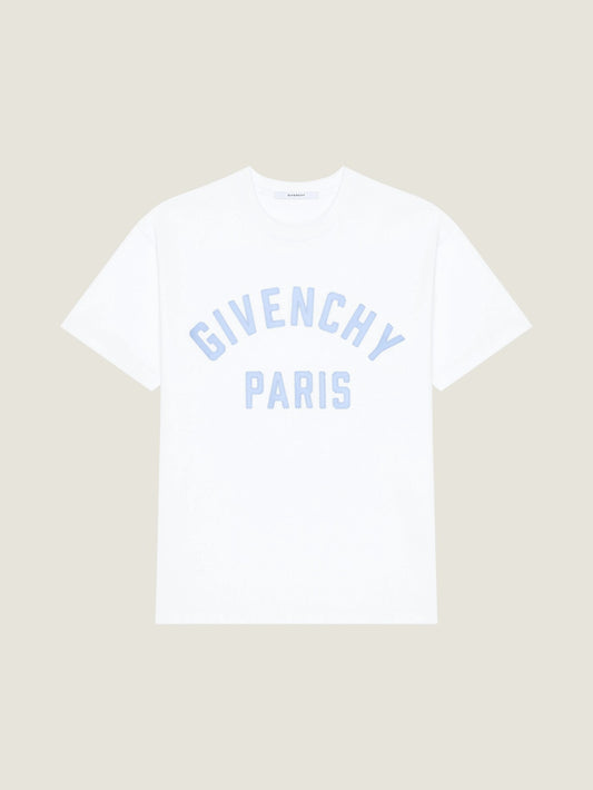 T-shirt in cotton with Givenchy Paris embroidery