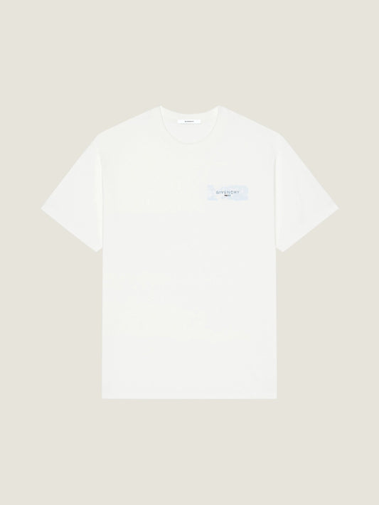 T-shirt in cotton with Givenchy Paris Paint print