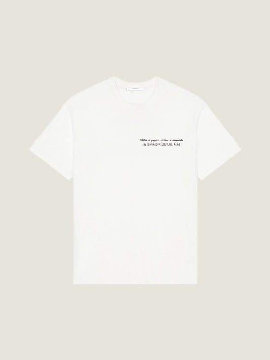 T-shirt in cotton with Archives print