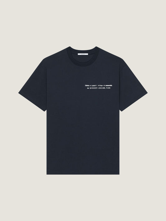 T-shirt in cotton with Archives print