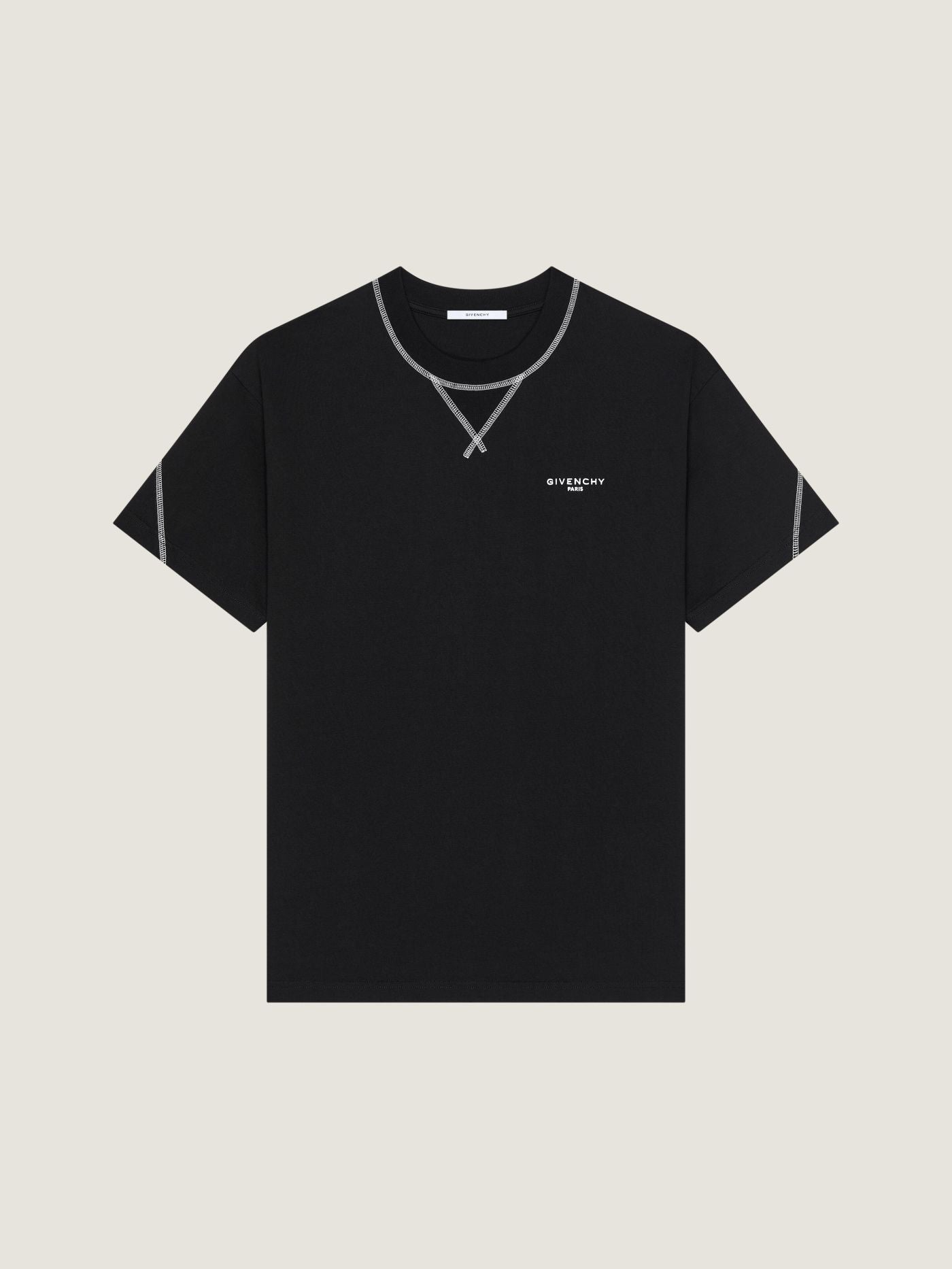 Couture Seam t-shirt in cotton with Givenchy embroidery