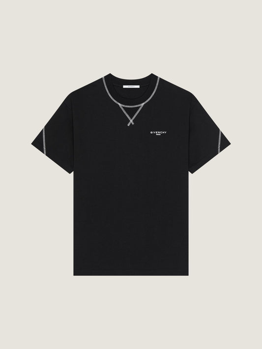 Couture Seam t-shirt in cotton with Givenchy embroidery