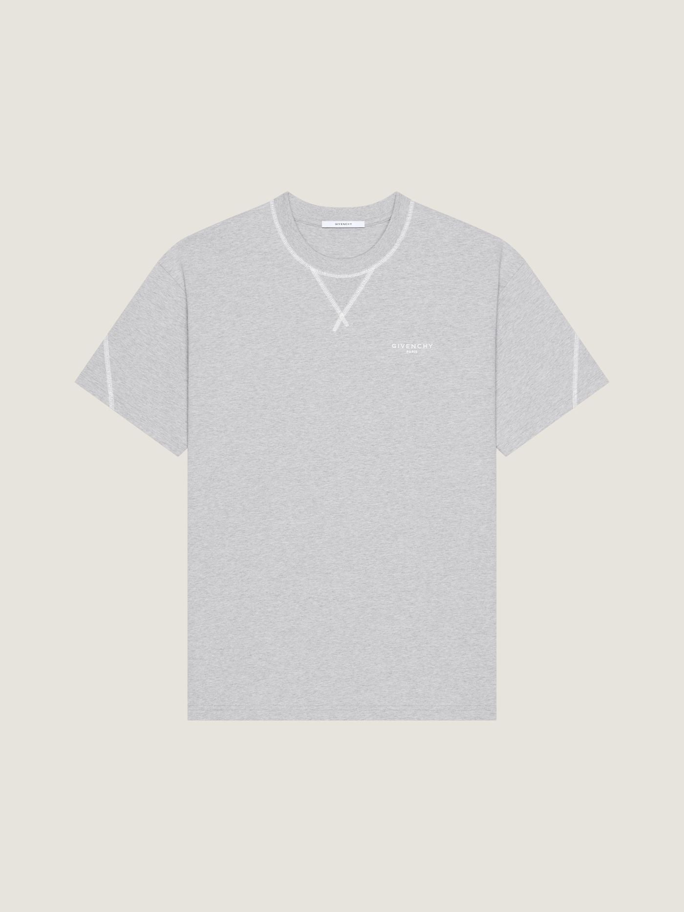 Couture Seam t-shirt in cotton with Givenchy embroidery
