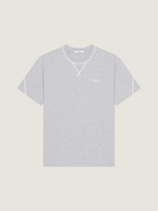 Couture Seam t-shirt in cotton with Givenchy embroidery