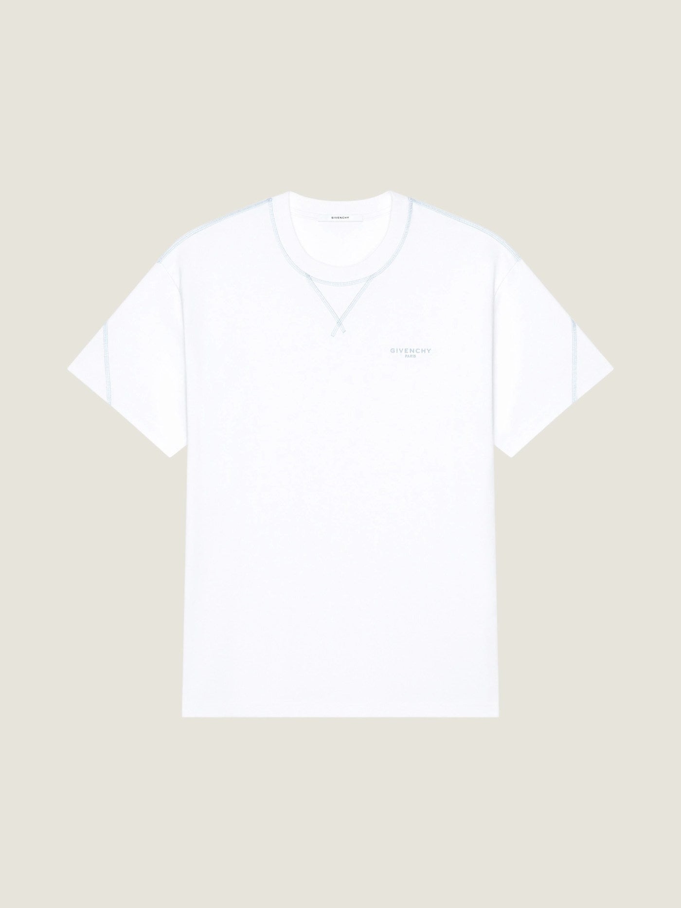 Couture Seam t-shirt in cotton with Givenchy embroidery