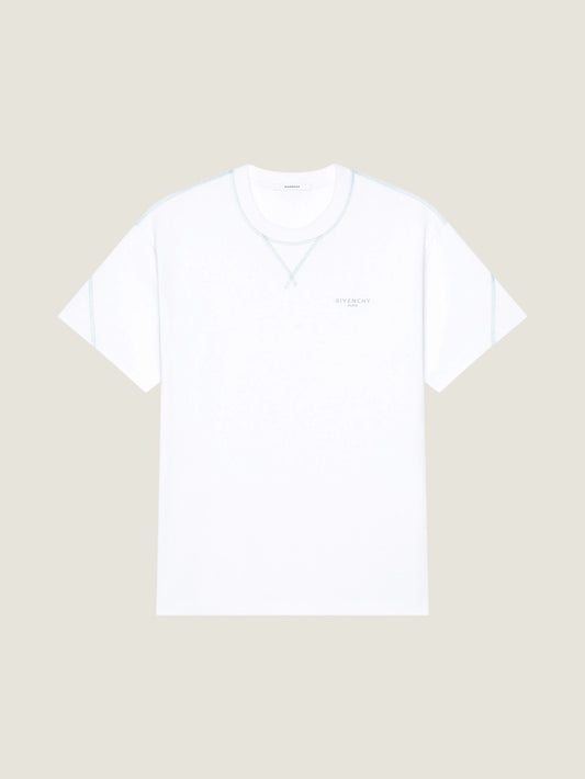 Couture Seam t-shirt in cotton with Givenchy embroidery