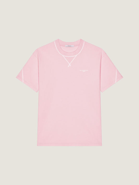 Couture Seam t-shirt in cotton with Givenchy embroidery