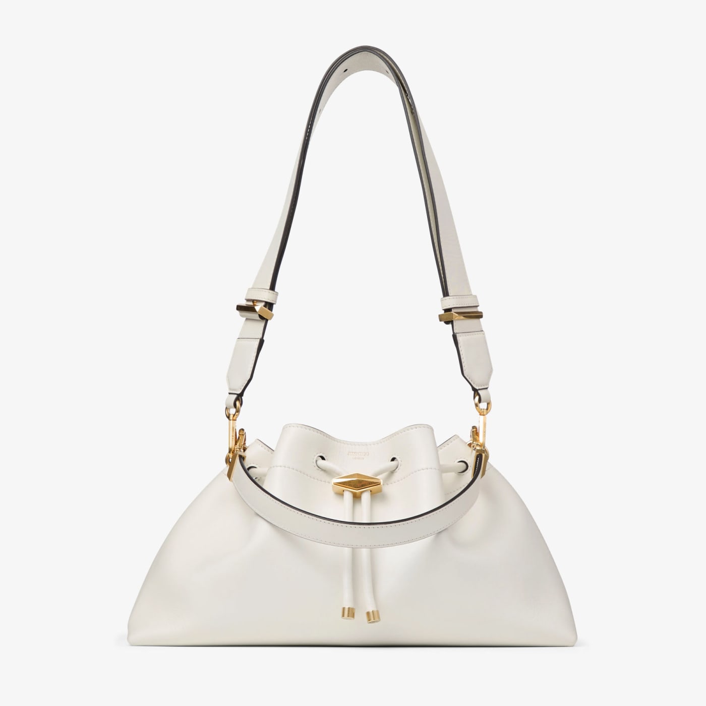 Cinch Medium Latte Leather Shoulder Bag