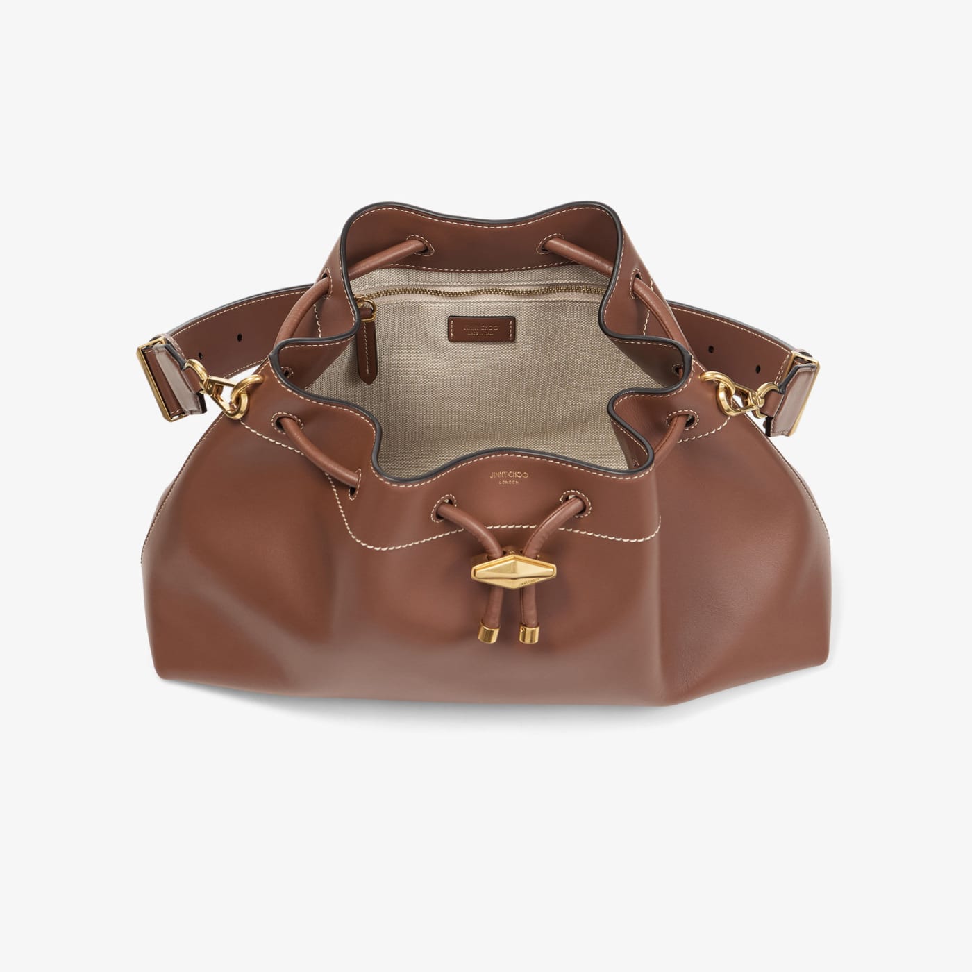 Cinch Medium Tan Leather Shoulder Bag