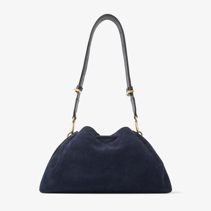 Cinch Medium Marine Suede Shoulder Bag