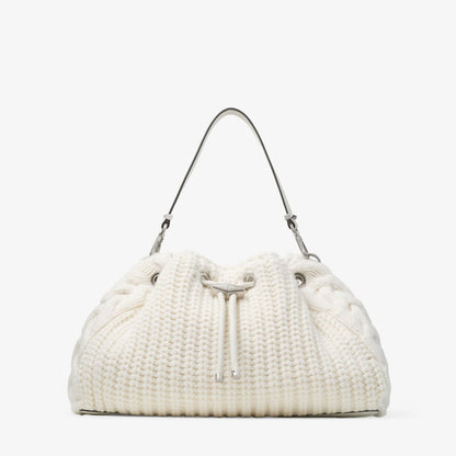 Cinch Medium Latte Knitted Wool Shoulder Bag