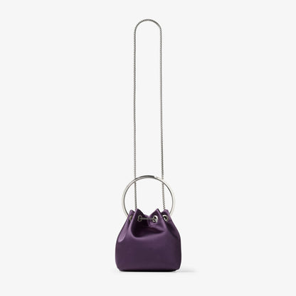 Bon Bon Winter Bloom Satin Handbag with Metal Bracelet