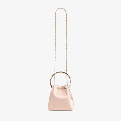 Bon Bon Macaron Satin Bag with Metal Handle