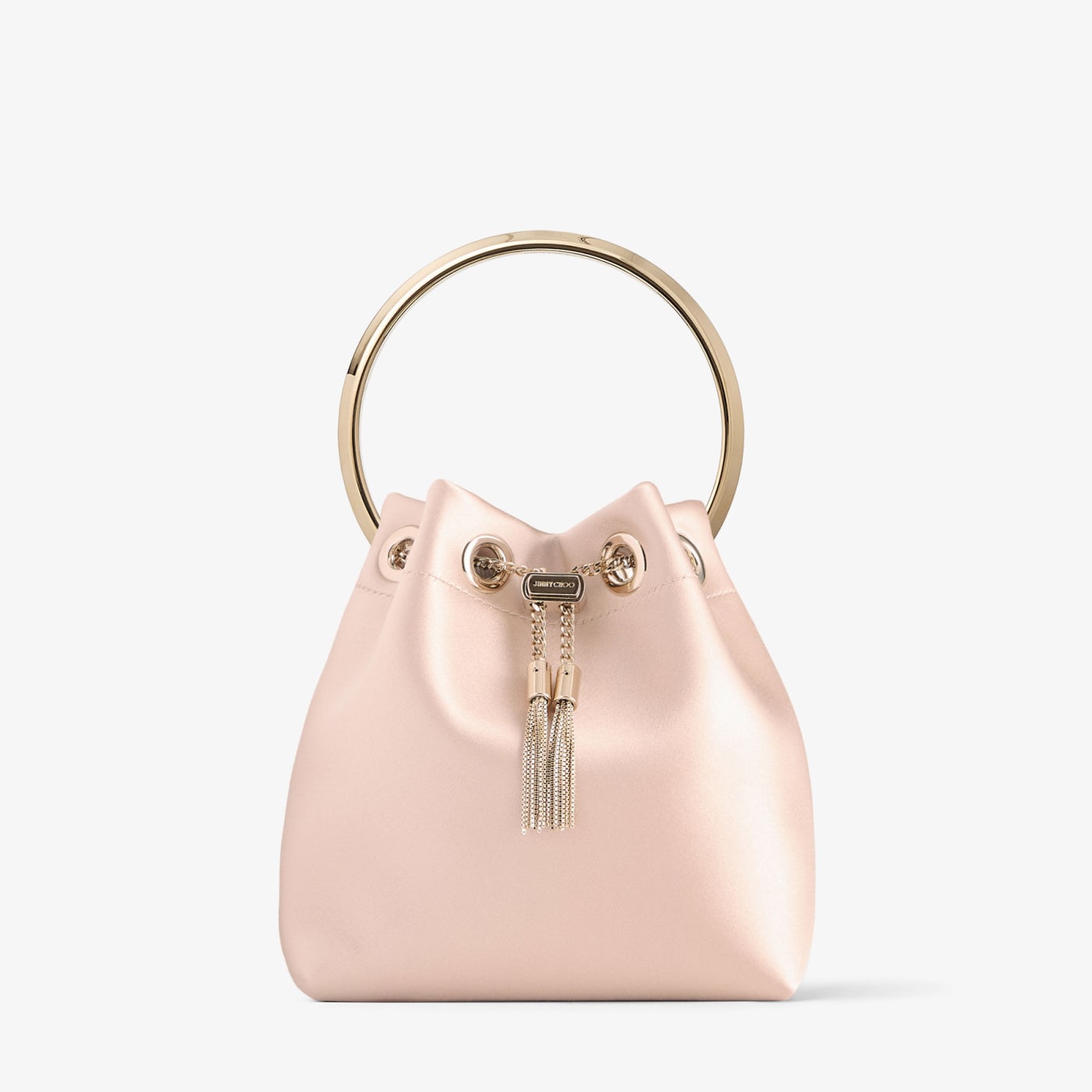 Bon Bon Macaron Satin Bag with Metal Handle