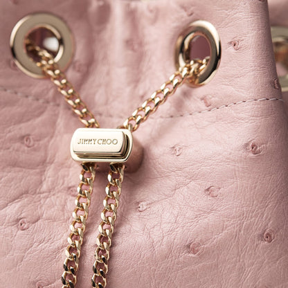 Bon Bon Rose Ostrich Leather Bag