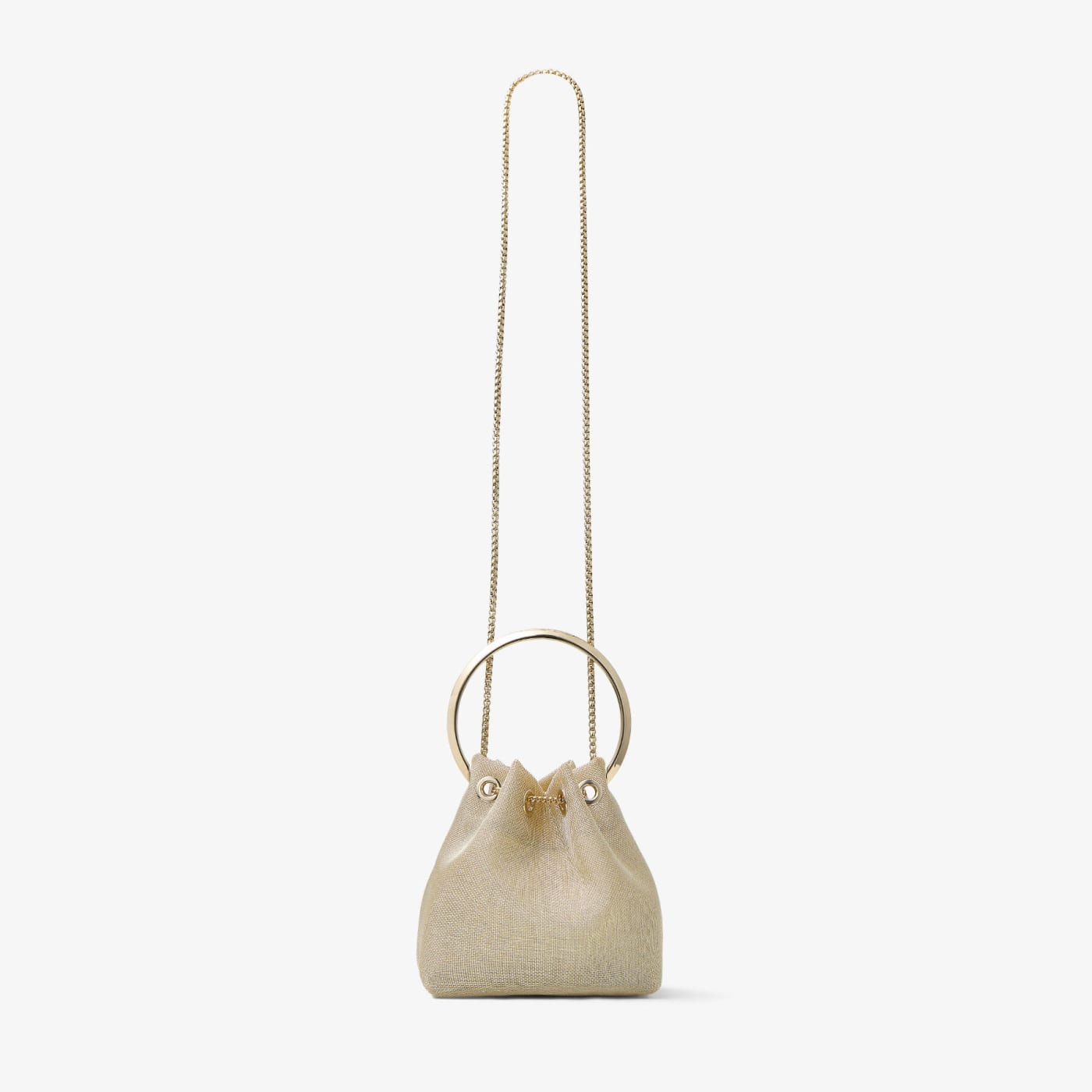 Bon Bon Champagne Metallic Mesh Bag