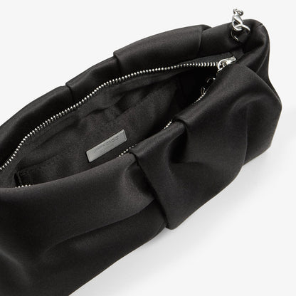 Bonny Clutch Black Satin Clutch Bag