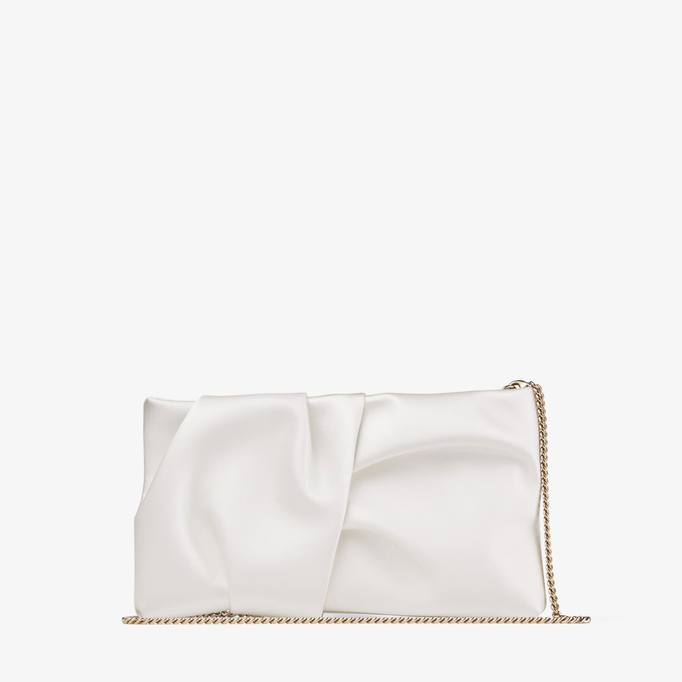 Bonny Clutch Ivory Satin Clutch Bag