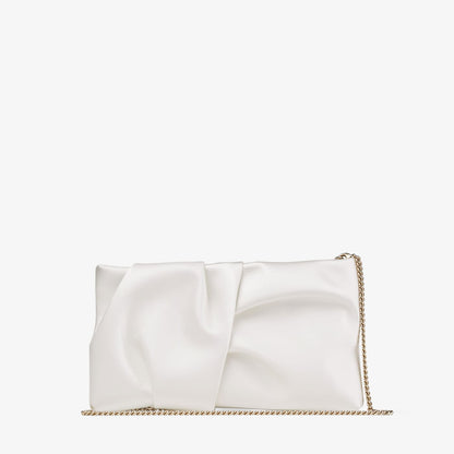 Bonny Clutch Ivory Satin Clutch Bag