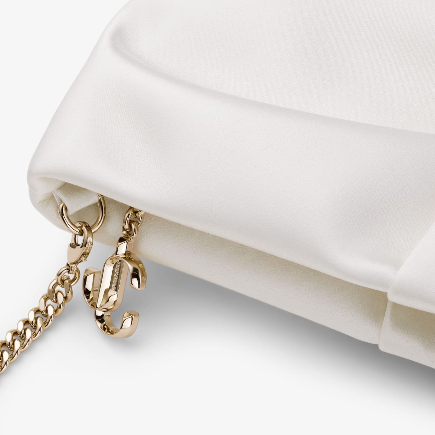 Bonny Clutch Ivory Satin Clutch Bag