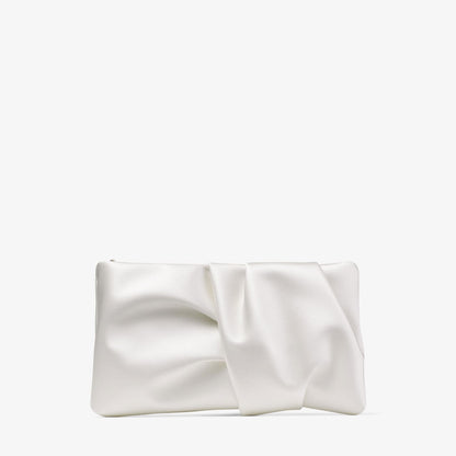Bonny Clutch Ivory Satin Clutch Bag