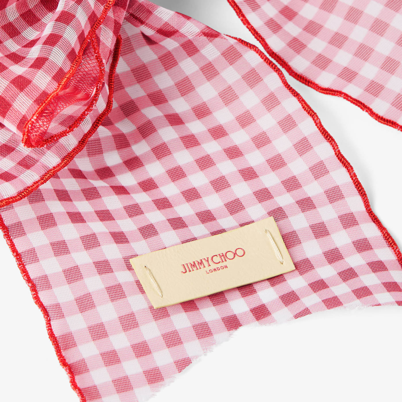 Bow Hair Clip Ruby Red Mix Mini Gingham Organza Bow Hair Clip