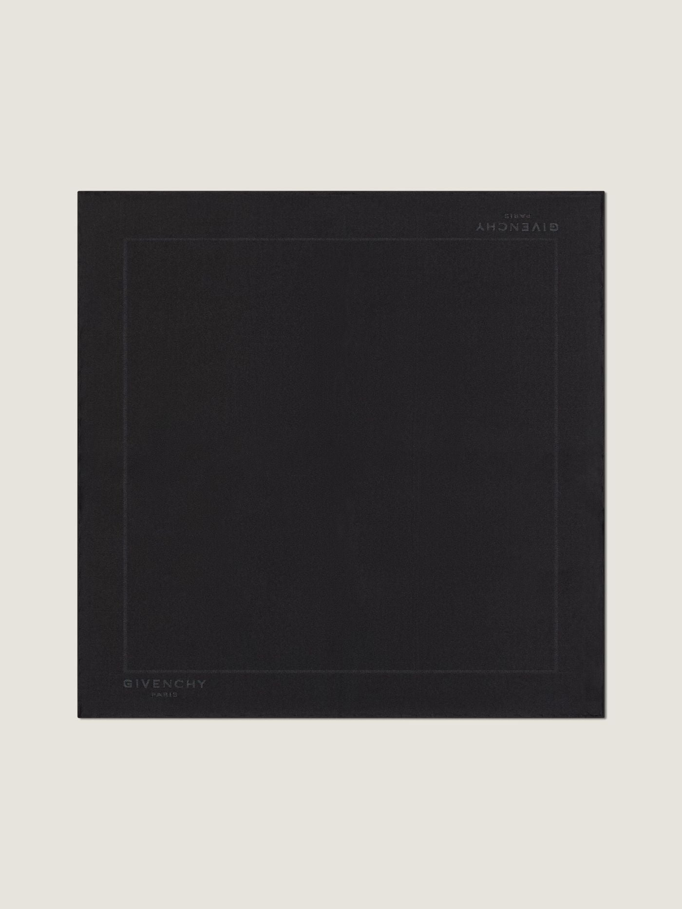 Givenchy Paris pocket square in silk jacquard