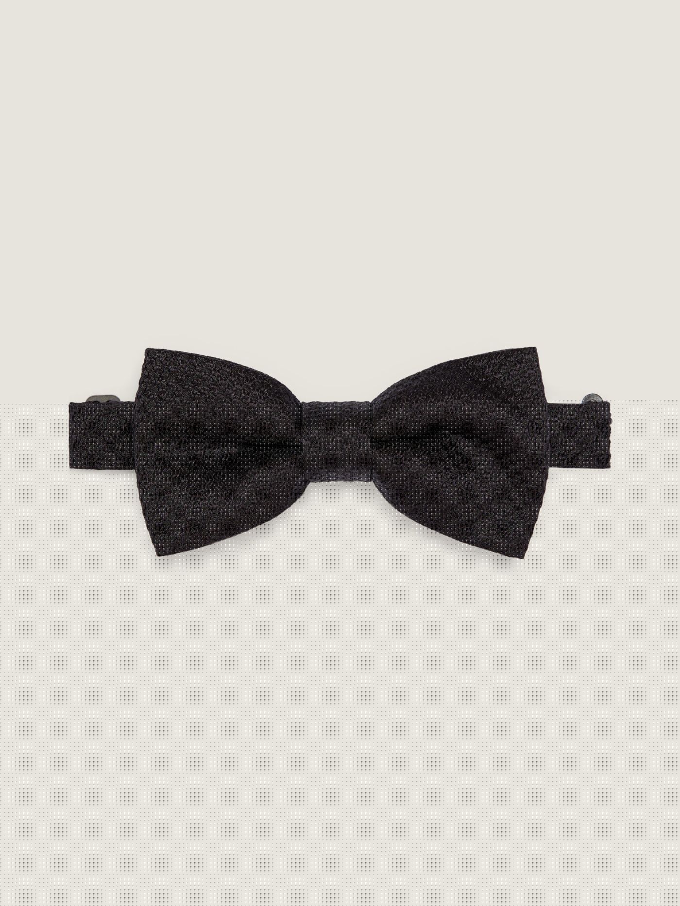 Bow tie in silk jacquard