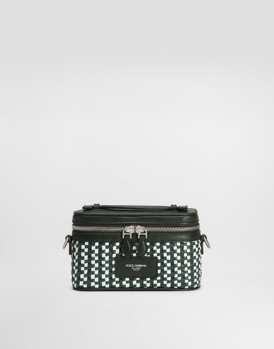 Atene crossbody minibag with woven leather